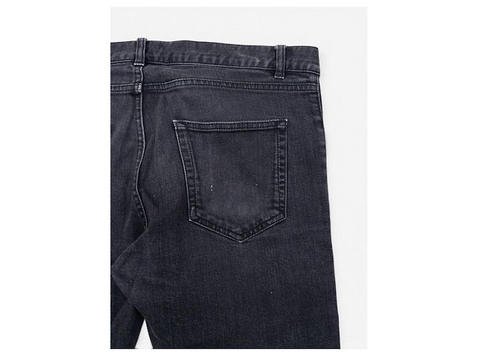 Autre Marque Jeans in denim Saint Laurent by Anthony Vaccarello AW16 D02 Scab Patch Nero - vista 6