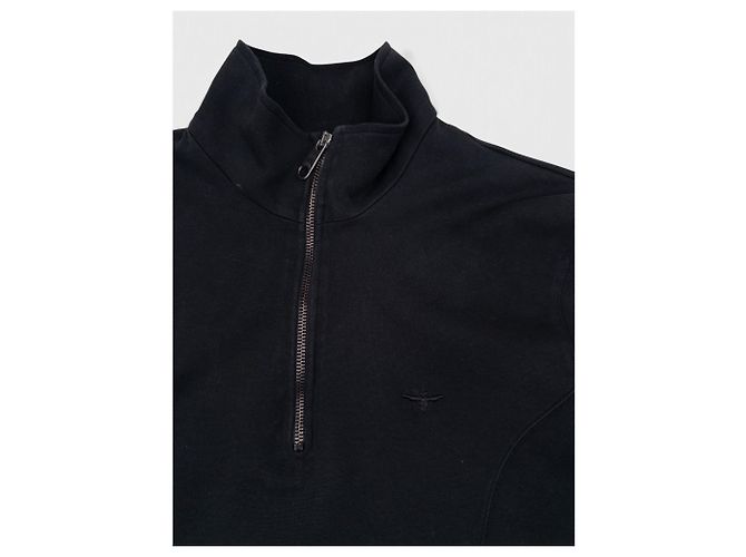 Dior Homme by Hedi Slimane SS04 Quarter Zip Pullover mit Bienen-Panels und Trainingsanzug Grau - Ansicht 6