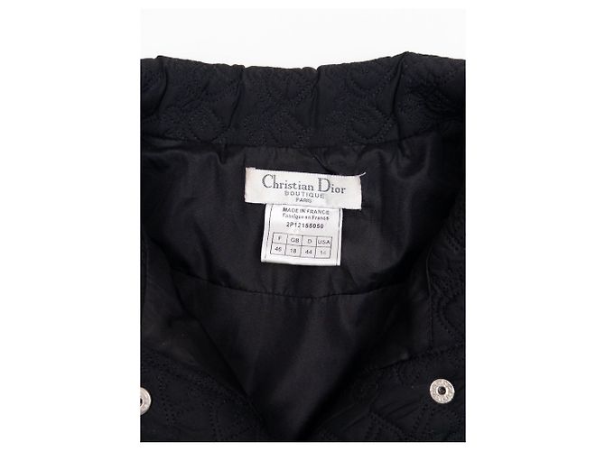 Sovracamicia trapuntata Diorissimo Trotter Monogram Dior by Galliano AW02 Blu navy - vista 5