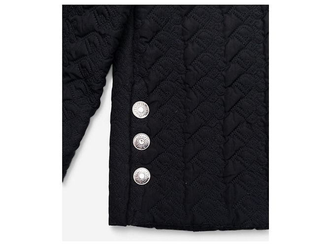 Sovracamicia trapuntata Diorissimo Trotter Monogram Dior by Galliano AW02 Blu navy - vista 6
