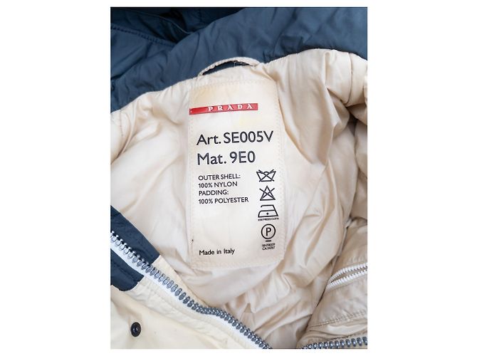 Giacca Parka da Sci Puffer Prada 2000s Gore-Tex Beige - vista 7