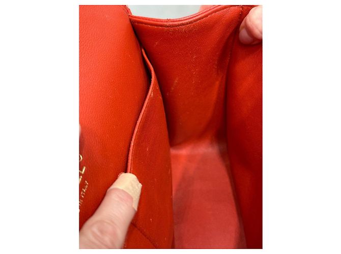 Sac Chanel Red Caviar Jumbo Double Flap d'occasion - vue 10