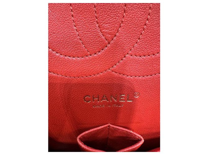 Sac Chanel Red Caviar Jumbo Double Flap d'occasion - vue 8