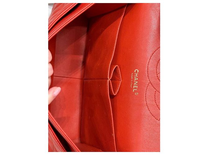 Sac Chanel Red Caviar Jumbo Double Flap d'occasion - vue 9