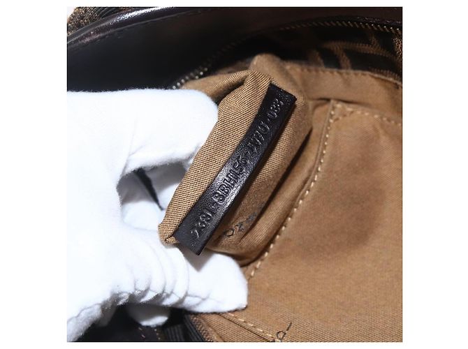Fendi Chef Zucca Canvas Small Castaño - vista 7