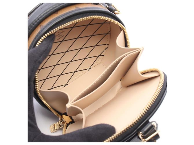 Borsa Louis Vuitton Mini Boite Chapeau Marrone Nero - vista 3