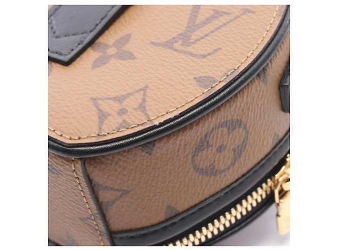 Borsa Louis Vuitton Mini Boite Chapeau Marrone Nero - vista 5