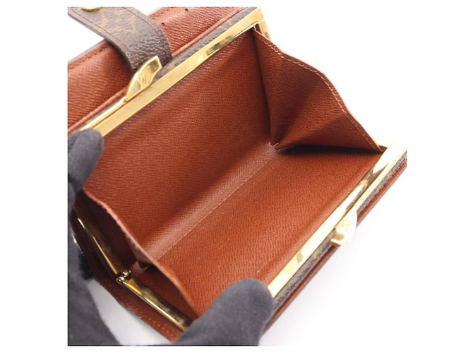 Portafoglio bi-fold Louis Vuitton Marrone - vista 6