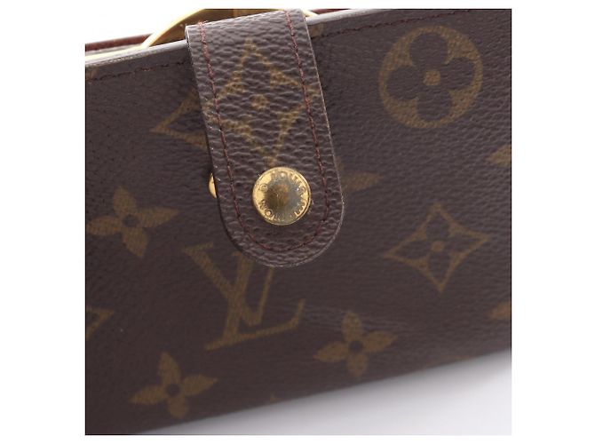 Portafoglio bi-fold Louis Vuitton Marrone - vista 7