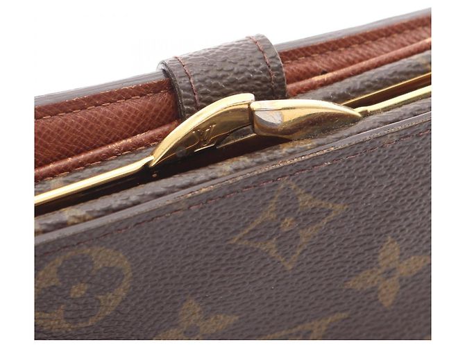Portafoglio bi-fold Louis Vuitton Marrone - vista 8