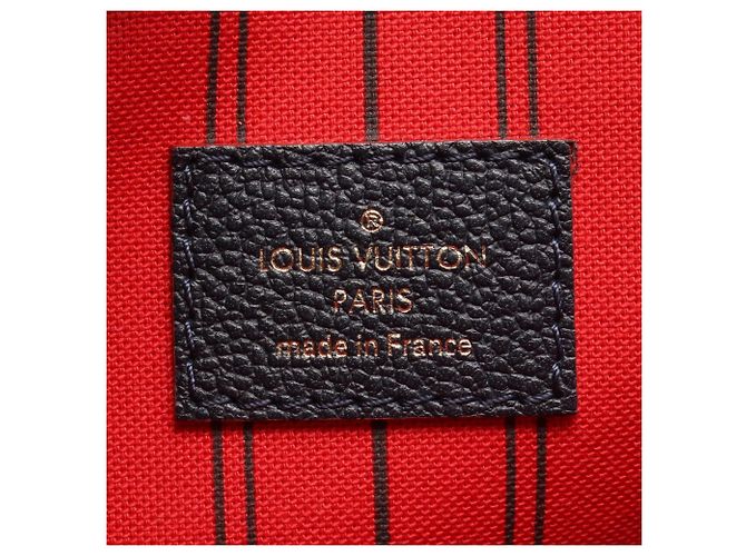 Borsa Louis Vuitton Pochette Métis Monogram Empreinte Rosso Blu navy - vista 4