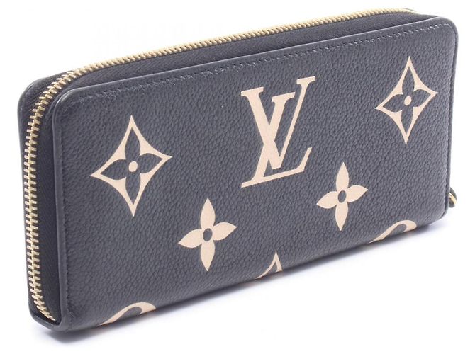 Louis Vuitton Portefeuille Clemence Monogram Empreinte Long Wallet Schwarz Roh - Ansicht 2
