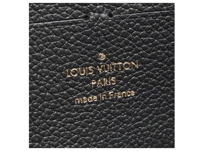 Louis Vuitton Portefeuille Clemence Monogram Empreinte Long Wallet Schwarz Roh - Ansicht 4