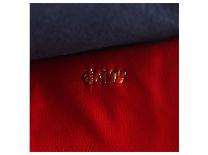 Louis Vuitton Pochette Double Zip Schultertasche Rot Marineblau - Ansicht 5