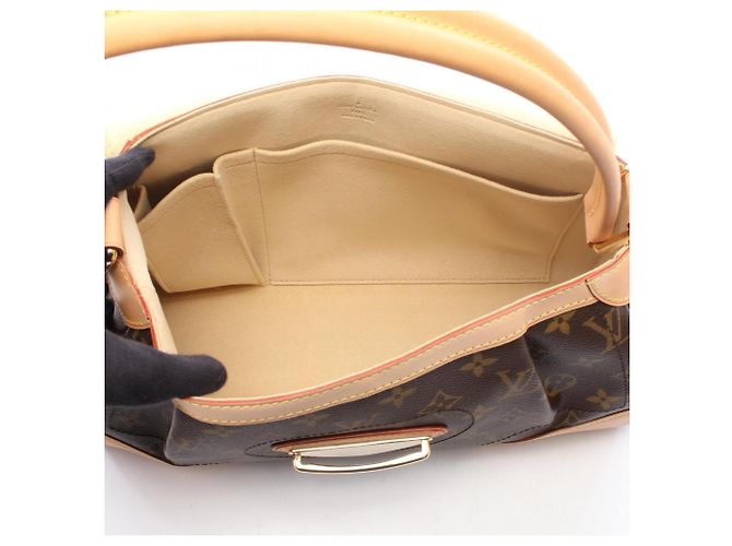 Borsa a tracolla Louis Vuitton Beverly MM Monogram Marrone - vista 3