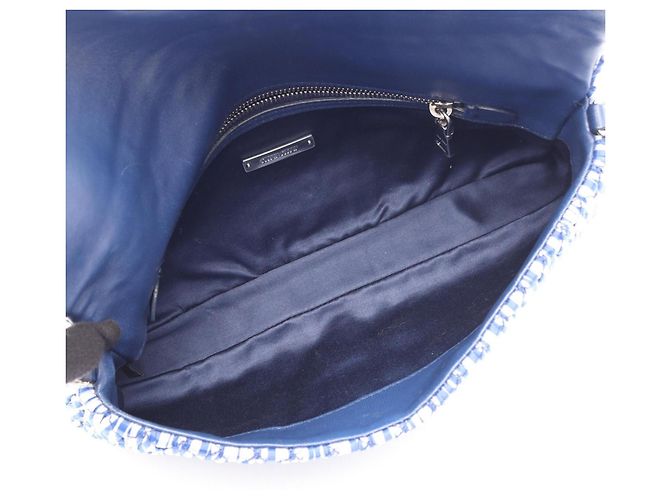 Miu Miu Matelassé 2-Way Shoulder Bag White Blue - view 3