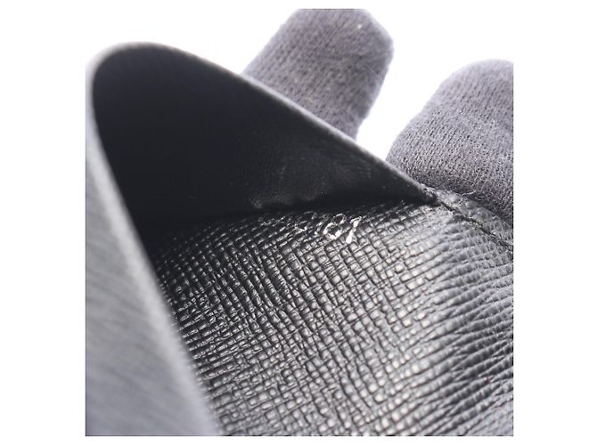 Portabiglietti Louis Vuitton Taiga Noir Nero - vista 5
