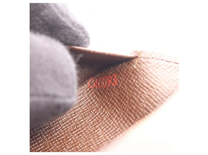 Tarjetero Louis Vuitton Damier Ebene Castaño - vista 5