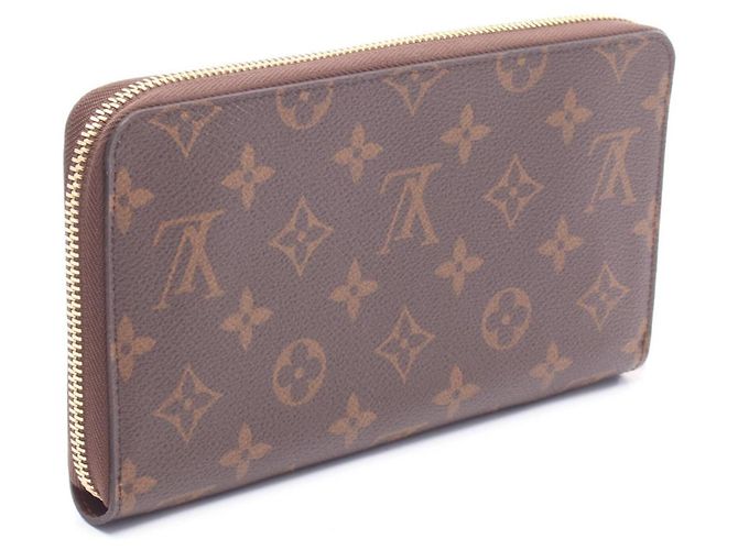 Louis Vuitton Zippy Organizer Monogram Cartera Larga Redonda Castaño - vista 2
