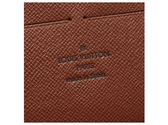 Louis Vuitton Zippy Organizer Monogram Cartera Larga Redonda Castaño - vista 5