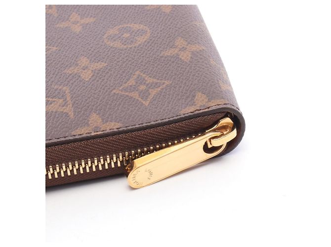 Louis Vuitton Zippy Organizer Monogram Cartera Larga Redonda Castaño - vista 7