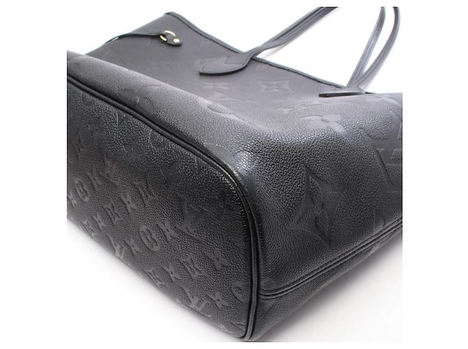 Louis Vuitton Neverfull MM Monogram Empreinte Noir Tote Bag Schwarz - Ansicht 6