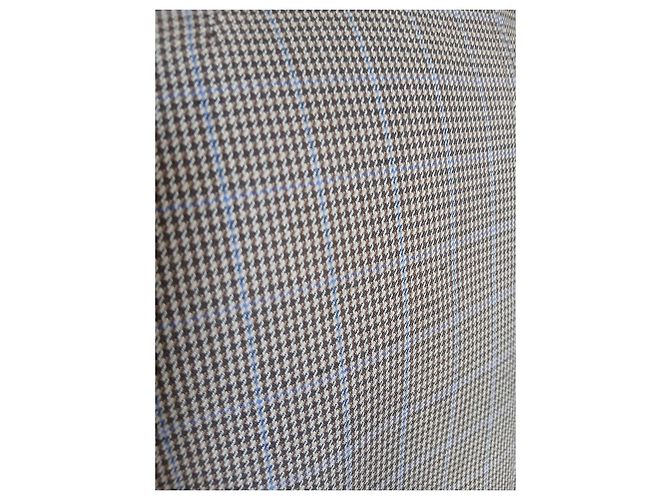 COS Zweireihiger Blazer Prince-of-Wales-Check - Beige Mehrfarben - Ansicht 7