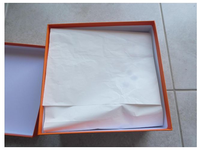 Hermès Mini Kelly II Orange Box Weiß - Ansicht 4