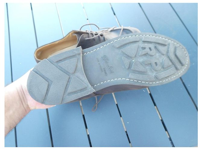 Paraboot Chambord Scarpe Derby in pelle marrone - vista 7