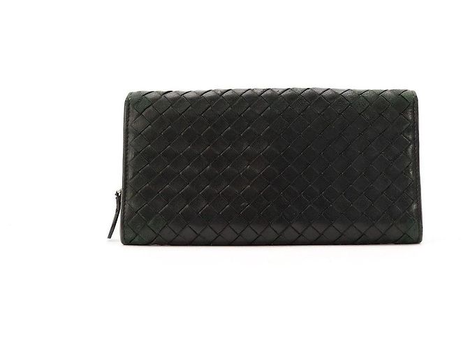 Bottega Veneta Intrecciato Leather Wallet Dark green - view 3