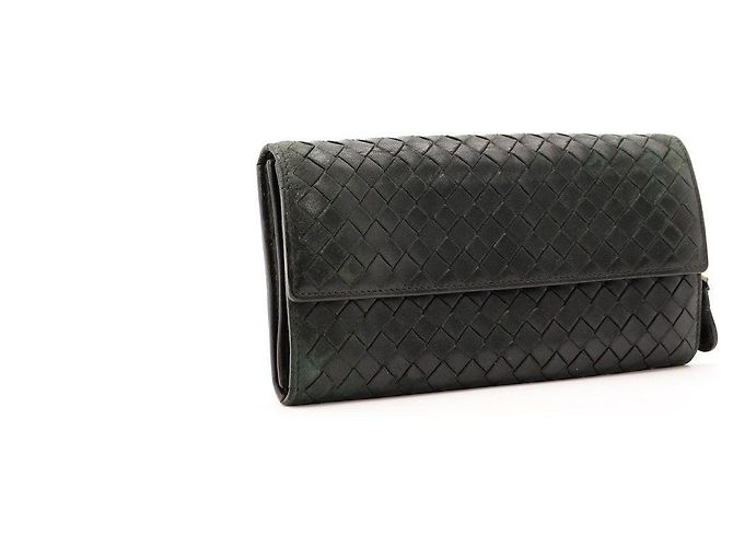 Bottega Veneta Intrecciato Leather Wallet Dark green - view 4