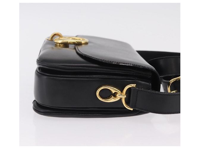 Edge Céline Celine Flap Shoulder Leather Schwarz - Ansicht 3