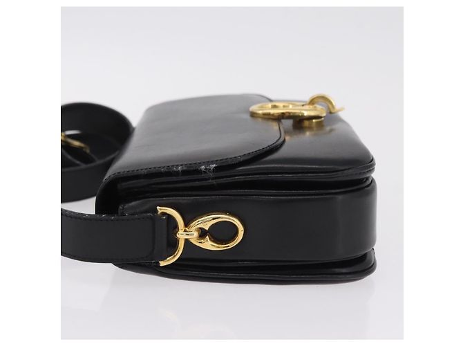 Edge Céline Celine Flap Shoulder Leather Schwarz - Ansicht 4
