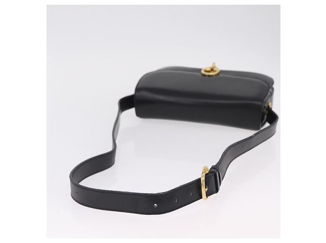 Edge Céline Celine Flap Shoulder Leather Schwarz - Ansicht 7