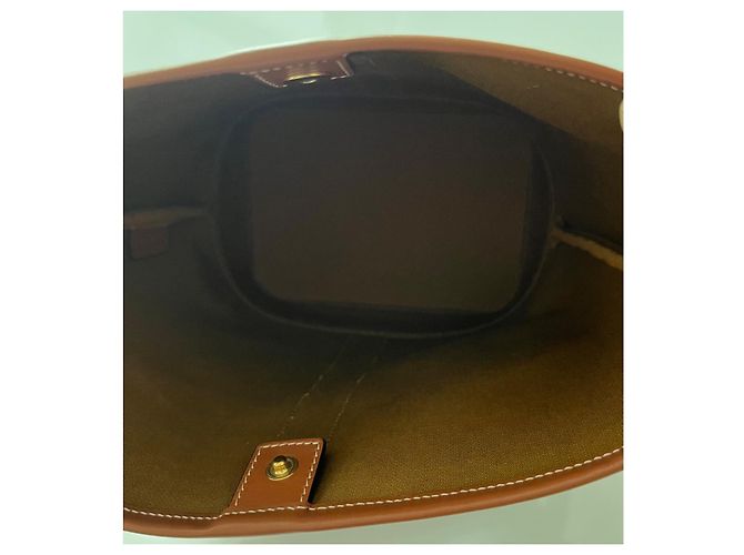 Céline Saco balde toile triomphe modelo pequeno Marrom Monograma - vista 10