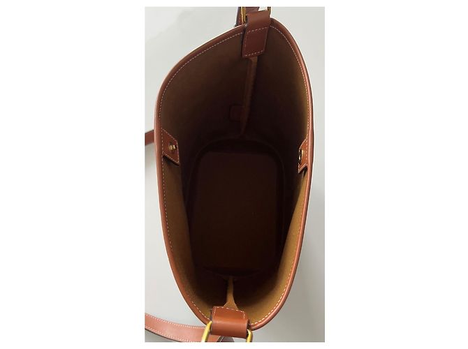 Céline Saco balde toile triomphe modelo pequeno Marrom Monograma - vista 9