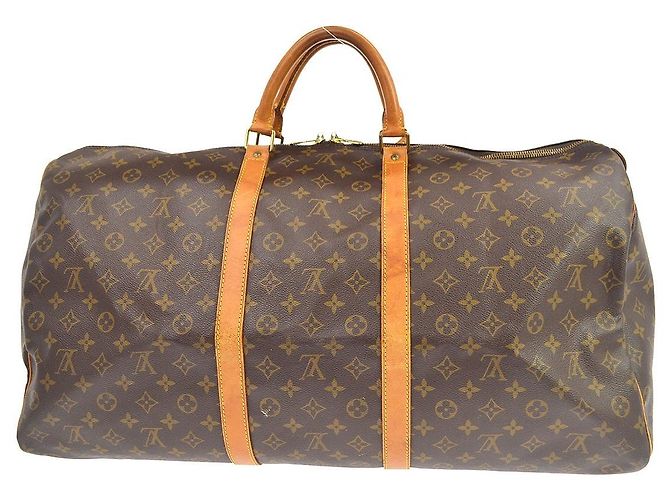 Louis Vuitton Keepall Monogram Canvas 60 Marrone - vista 2