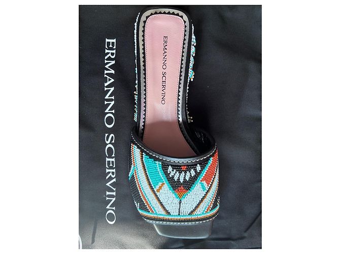 Sandales Ermanno Scervino avec perles - vue 9