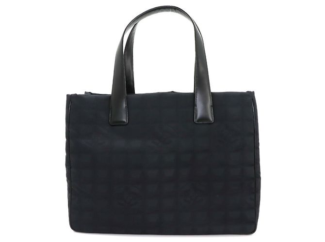 Borsa Chanel New Travel Line Tote MM Nero - vista 3