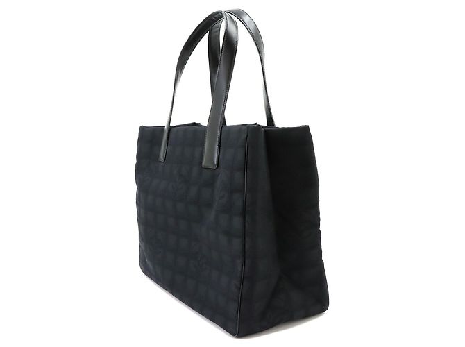 Borsa Chanel New Travel Line Tote MM Nero - vista 4