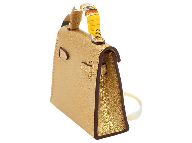 Hermès Kelly Twilly Mini Handbag Charm D'oro - vista 4