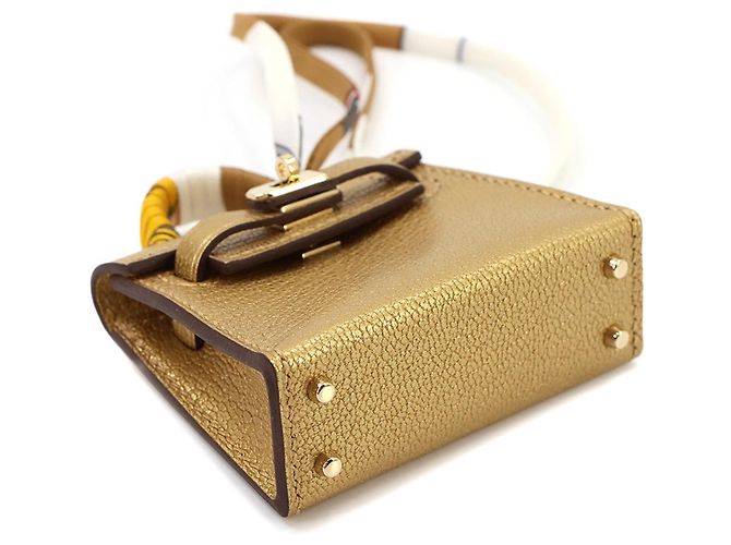Hermès Kelly Twilly Mini Handbag Charm D'oro - vista 5