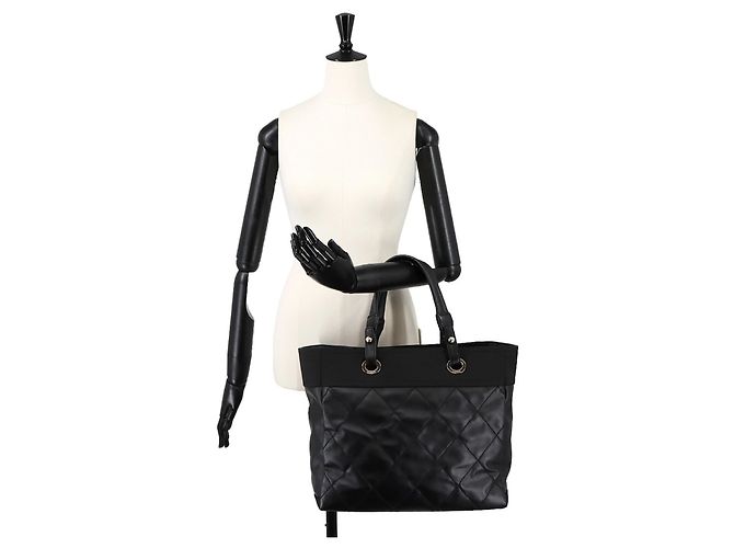 Borsa Tote Chanel Paris Biarritz MM Nero - vista 10