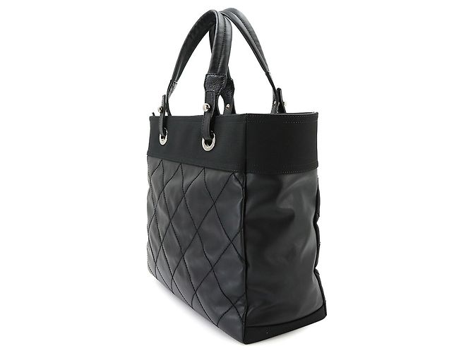 Borsa Tote Chanel Paris Biarritz MM Nero - vista 3