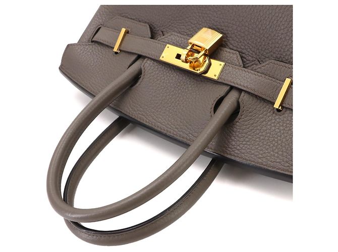 Hermès Borsa Hermes Birkin 30 in Etain Grigio - vista 5
