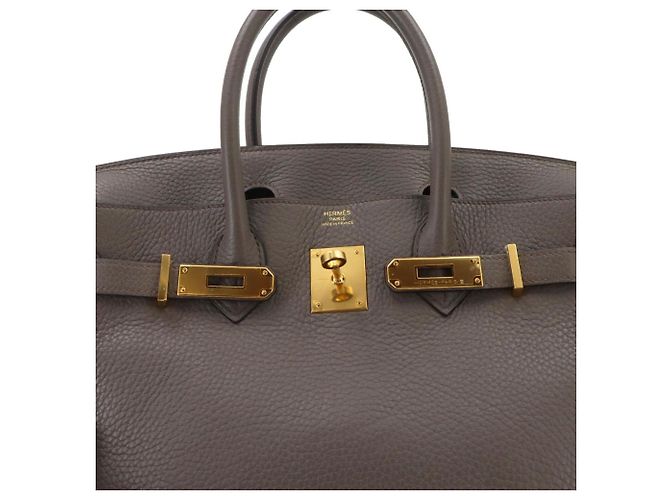 Hermès Borsa Hermes Birkin 30 in Etain Grigio - vista 7