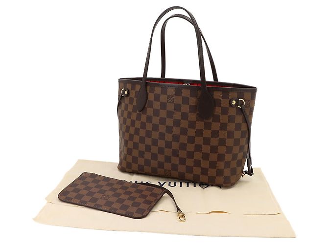 Borsa Tote Louis Vuitton Neverfull PM Damier Marrone Damier ebene - vista 2