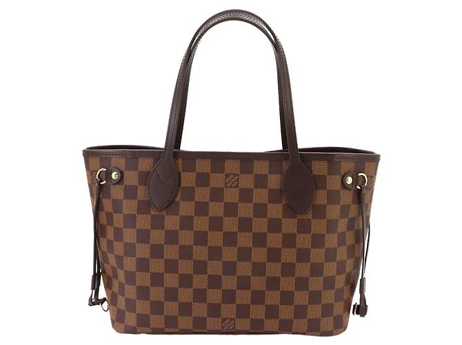 Borsa Tote Louis Vuitton Neverfull PM Damier Marrone Damier ebene - vista 3