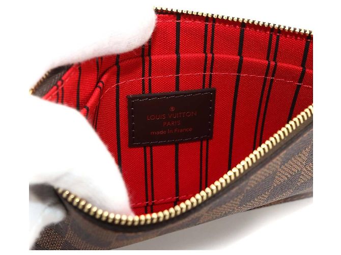 Borsa Tote Louis Vuitton Neverfull PM Damier Marrone Damier ebene - vista 9