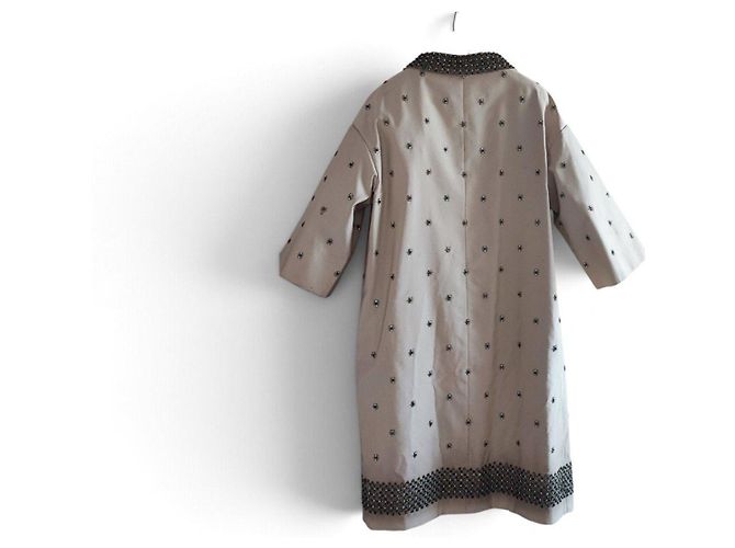 Cappotto Prada Beige con Cristalli - vista 3